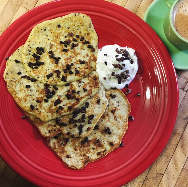 Molé Banana Pancakes - indi chocolate