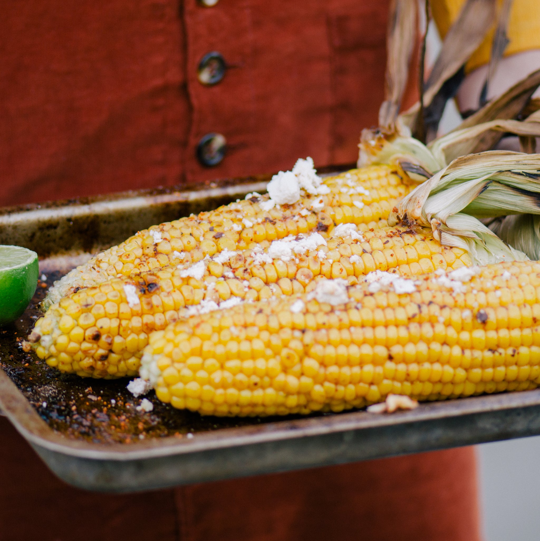 Molé Elote - Mexican Corn on the Cob - indi chocolate