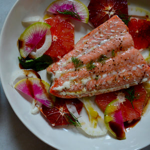 Valentine's Day Salmon and Citrus Salad