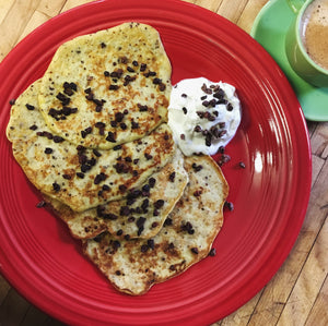 cacao nib pancakes breakfast