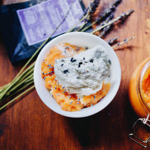 ice cream lavender tea compote