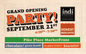 Honest Biscuits and indi chocolate Grand Opening Party!