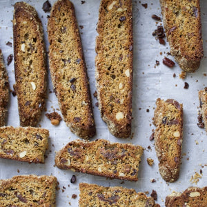 cacao nib biscotti