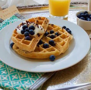 indi chocolate cacao nibs go great with waffles and can be used the same way as a nut, but without the allergen concerns.