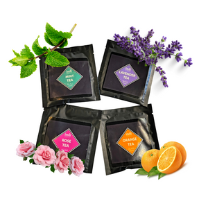 indi chocolate teas made with cacao and other delicious ingredients. Available in Mint, Orange, Rose, Lavender, Chai and Coconut Chai. Great for drinking hot and cold, as the base of syrups and ground finely for baking in shortbread and cookies.