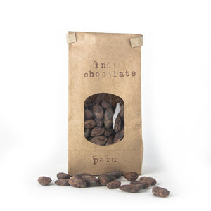 indi chocolate Cacao Beans are a great way to enjoy cacao. Some people eat them straight out of the bag, others grind the beans and  brew like coffee, or make bean to bar chocolate with the Chocolate Refiner.